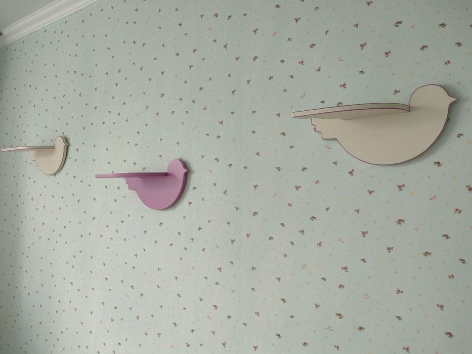 Продам полочки птички 3 шт.