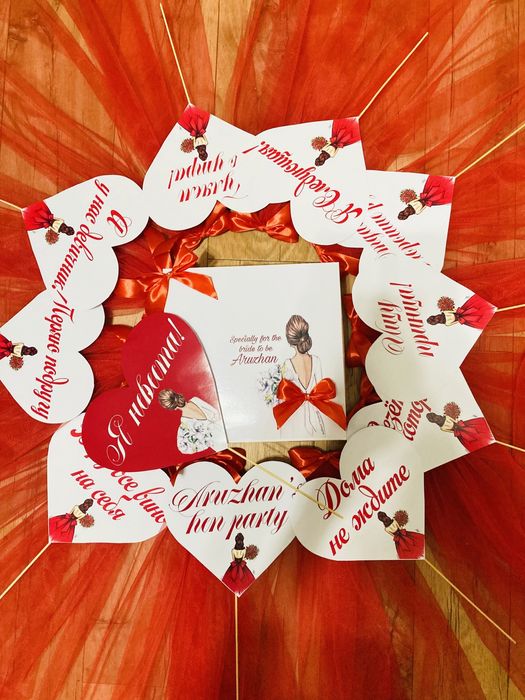 Фата, топперы, наборы на девичник для невесты