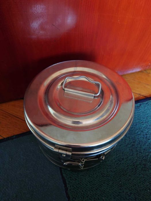 Барабан за стерилизация с капак Зема София, неръждаема стомана