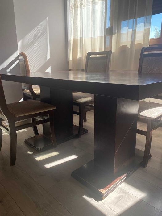 Намалени!!!Трапезна маса,холна маса и столове