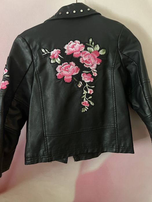 Кожаная куртка 5-6 лет