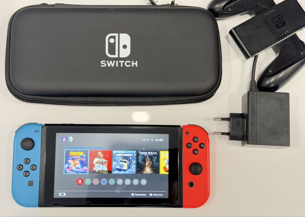 Nintendo switch,прошитый,256гб