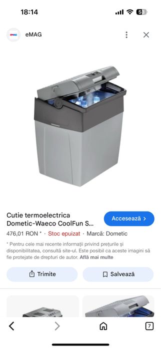 Cutie frigorifica Waeco CoolFun CX30