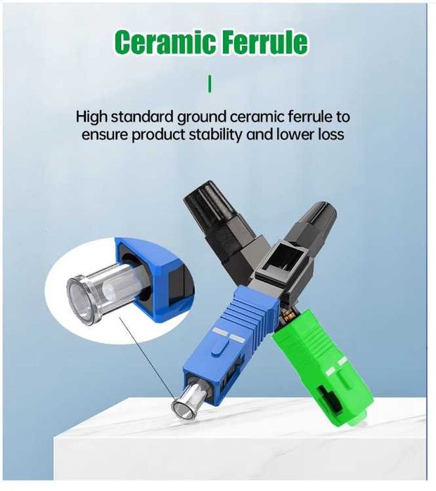 оптоволоконный адаптер  быстрый разъем SC UPC 100 шт.