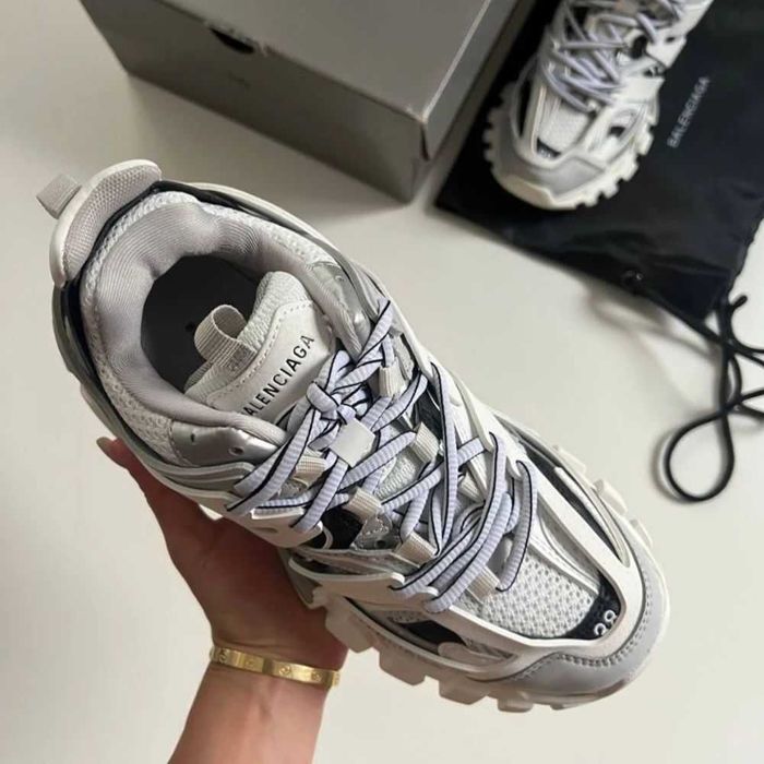 Balenciaga Track Sneaker "White/Grey/Silver"
