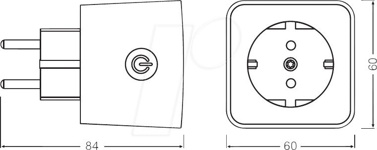Smart + управляем Wi-Fi контакт Osram, Германия.