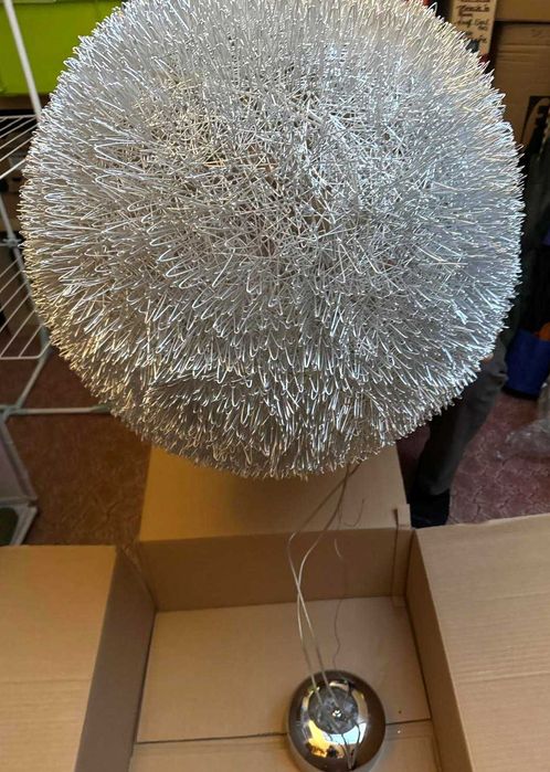 Candelabru suspendat argintiu designer Paul Neuhaus diam450/750 mm NOU