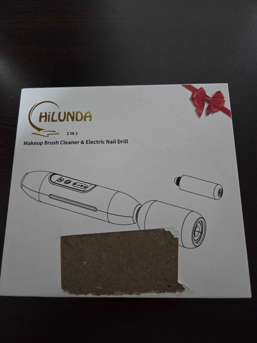 2 в 1 Електрическа Пила за Нокти и   Почистващ Уред за Четки за Грим