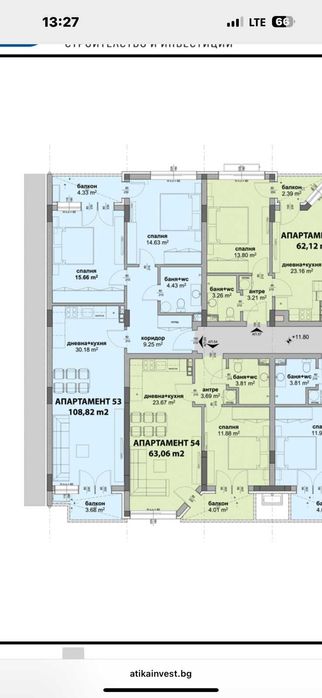 Продава се Тристаен апартамент в София, Люлин 3 - 109 кв.м за 889 €/кв.м - Снимка #2