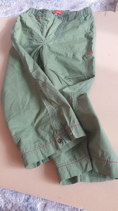 Брюки детские, уни. Лощеные, цвета оливки