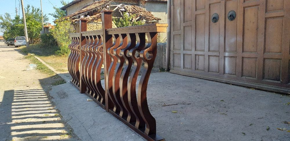 Дървен парапет по размер