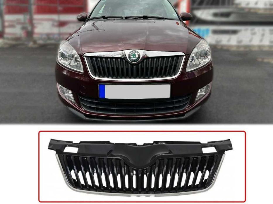 Предна решетка за Skoda Fabia 2 Facelift, Skoda Roomster Facelift