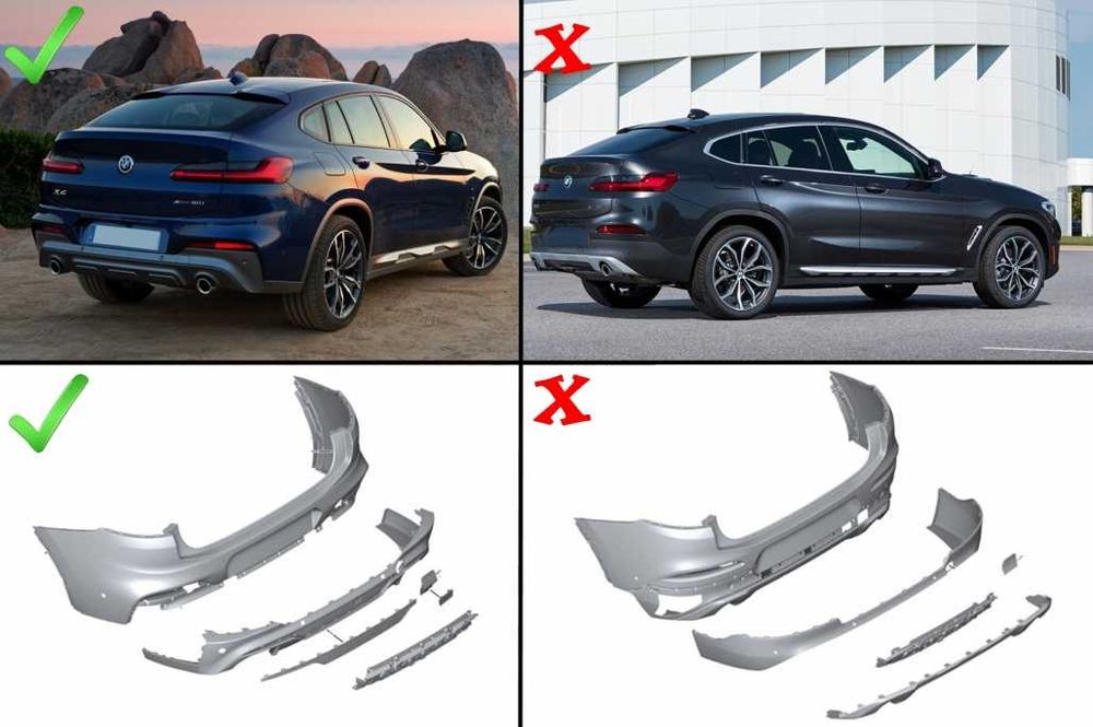 Oferta Boost Difuzor Bara Spate cu Evacuare Dubla BMW X4 G02 (2018-up) M Sport