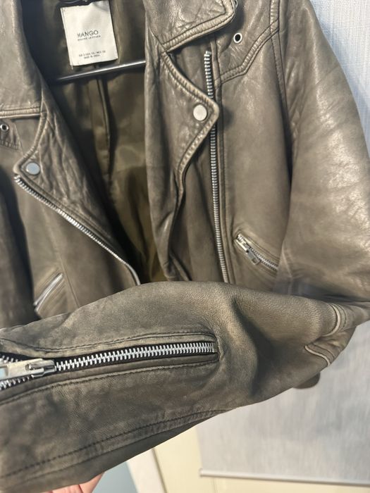Куртка косуха кожанная Mango
