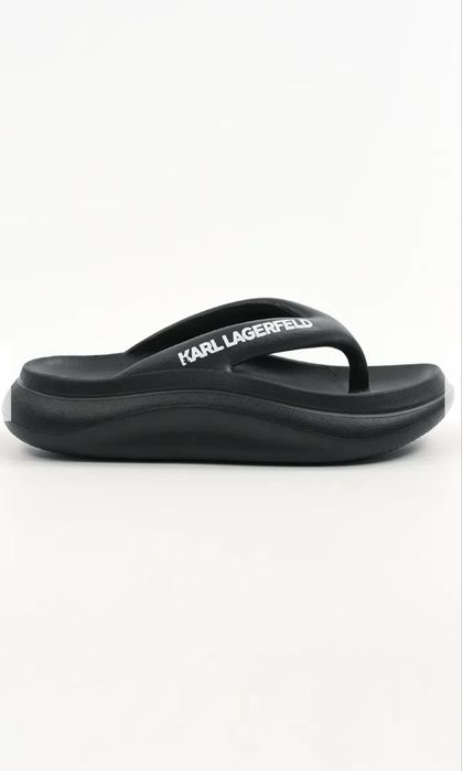 Джапанки Karl Lagerfeld SKOONA II в черно с платформа KL85025