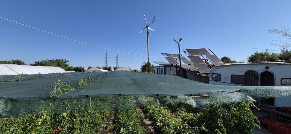 Teren intravilan agricol 5.000 mp + Solarii 2.000 mp utilate (Centrală, Panouri Solare)