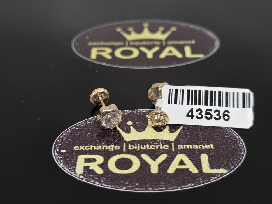 Bijuteria Royal: Cercei aur 14k/0.69 gr