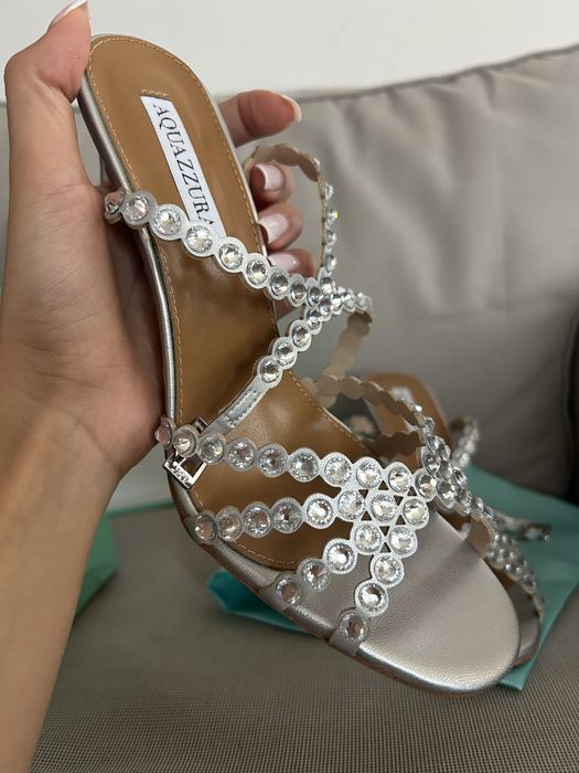 Sandale Aquazzura Tequilla 105 piele naturala pe stoc 38-39