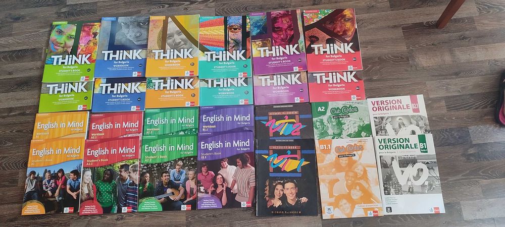Think for Bulgaria A1, A2, B1, B1.1 , B2.1 / English in Mind A1, A2.1, A2.2 , B1.1 / VI 1 - 2