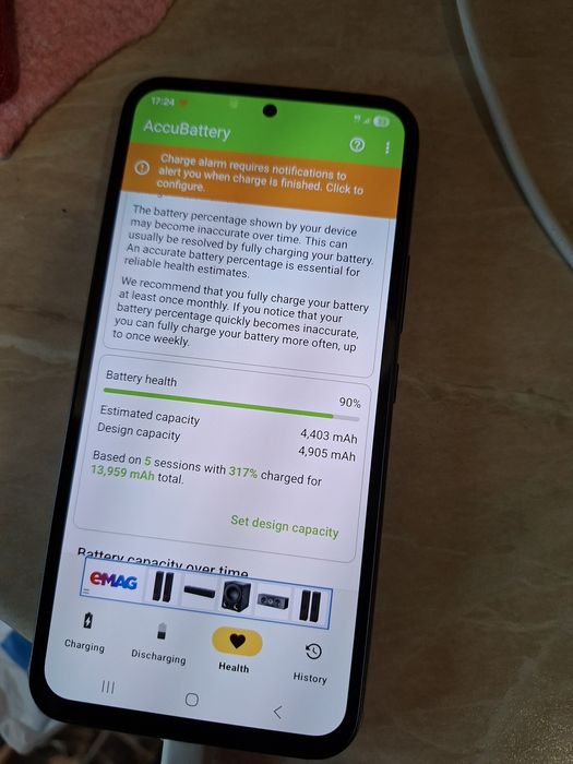 Samsung A54 в гаранция,батерия на 90%