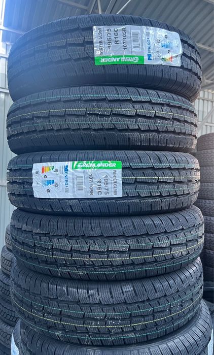 6 anvelope Noi iarnă M+s 195/75 R16C DOT 2025, Garanție 3 Ani