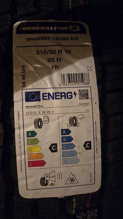 4 броя ЧИСТО НОВИ Гуми CONTINENTAL 215/55 R 18