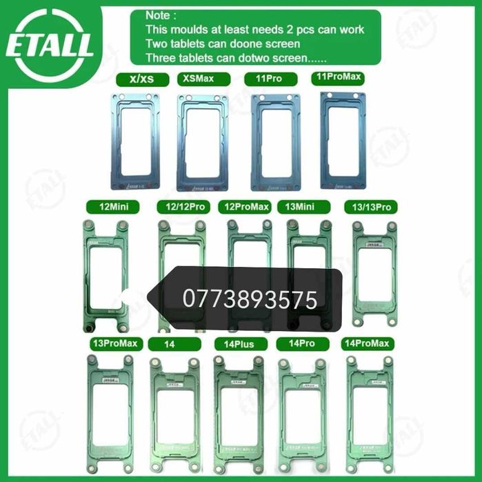 Mold magnetic matrita sticla iphone rama ecran service GSM 14 13 12 XS