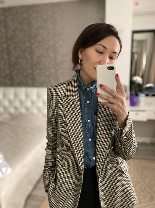 Пиджак Zara,  приталенный