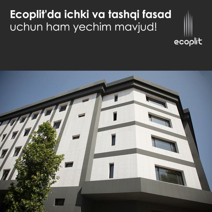 Ecoplit zavod narx !!! 65,000 som 1 kv narxi