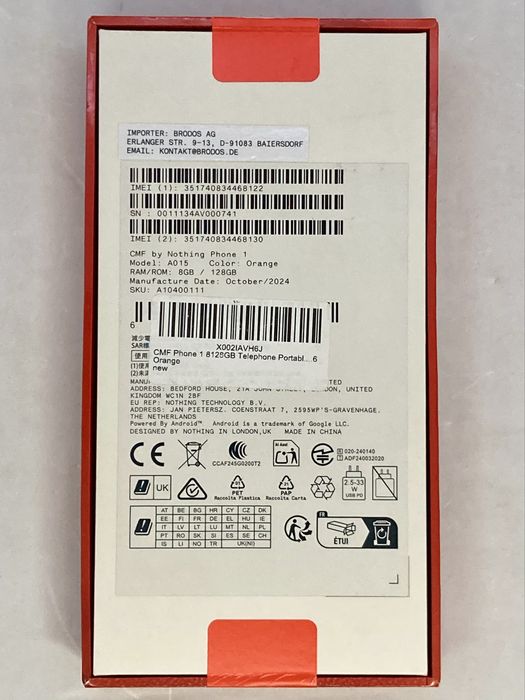 Smartphone CMF Phone 1 by Nothing 8/128gb 5G sigilat