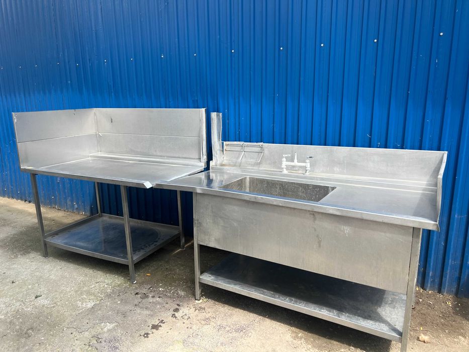 Chiuveta 1 cuva inox masina spalat vase, Mobilier inox bucatarie