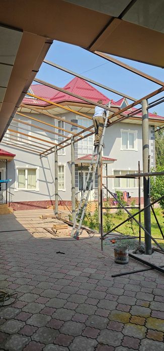 Навесы, навес из лексана, naves, oynalik naves, стеклянный навес