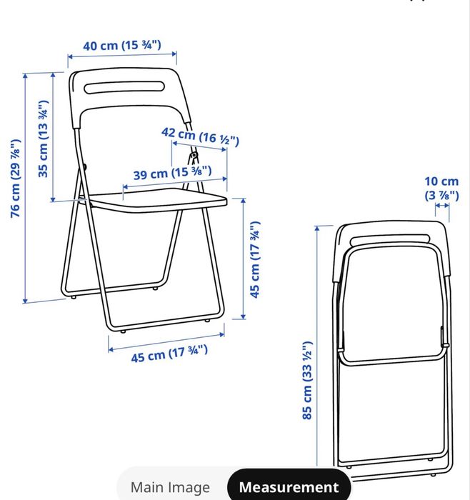 Masă extensibila Ikea cu 6 scaune pliabile și perne