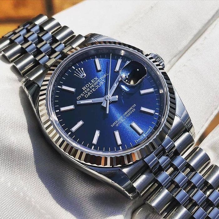 Rolex datejust blue dial 36,mm lady