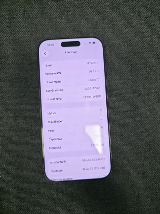 Iphone 17 256 gb