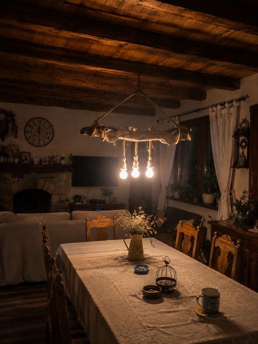 Vand candelabru rustic