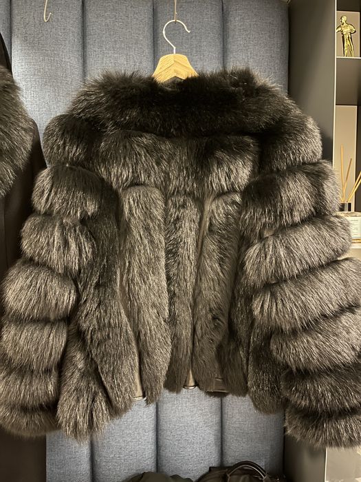 Палто естествен косъм