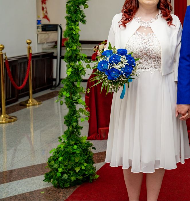 Rochie alba potrivita pentru cununie