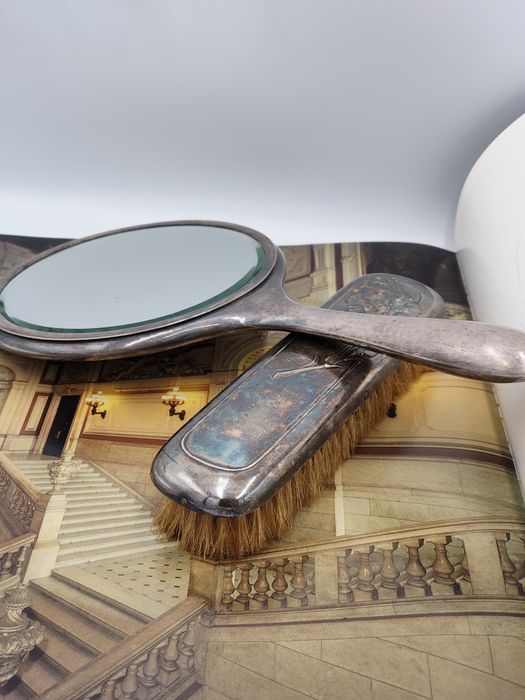 GERO 90GERO 90, Антикварен дълбоко посребрен комплект арт деко