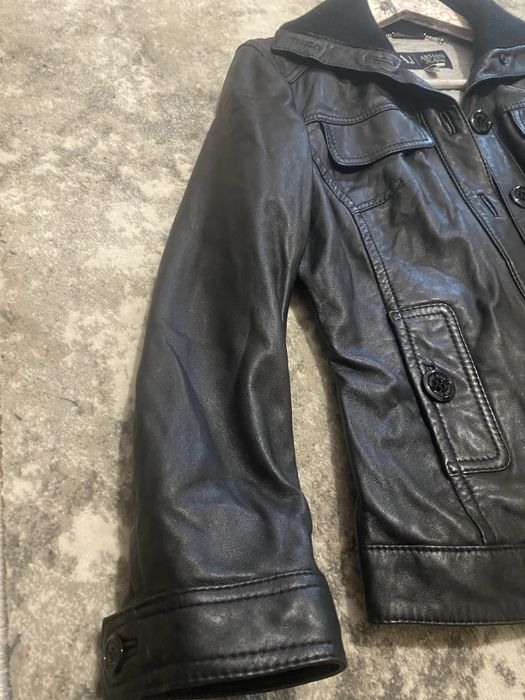 Geaca piele dama Armani