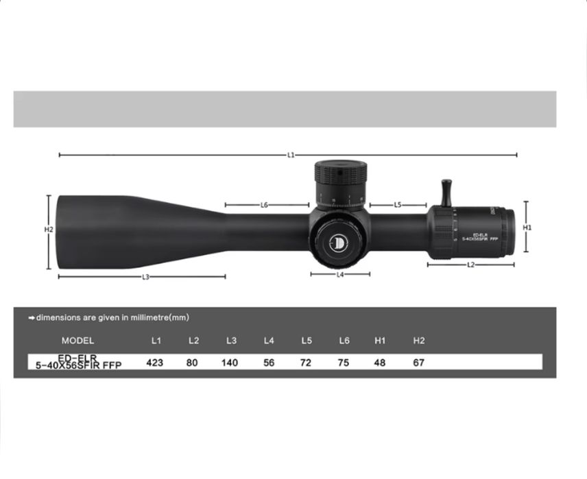 Оптика Discovery ED-ELR 5-40x56SFIR FFP