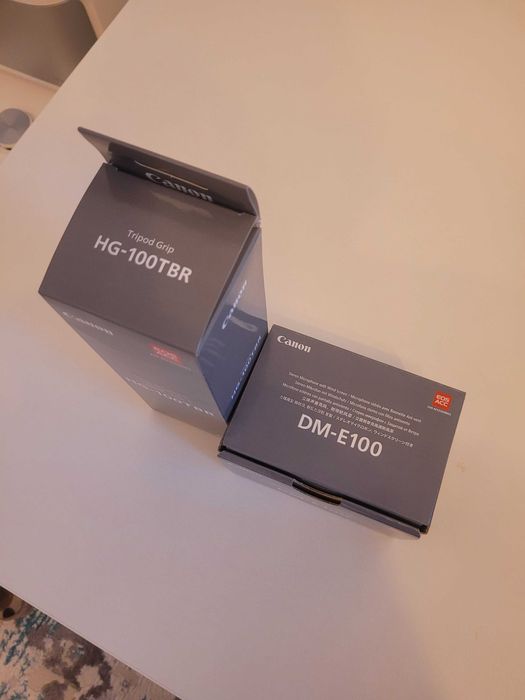 Canon DM-E100 Stereo Microfon și Canon HG-100TBR Tripod noi în cutie