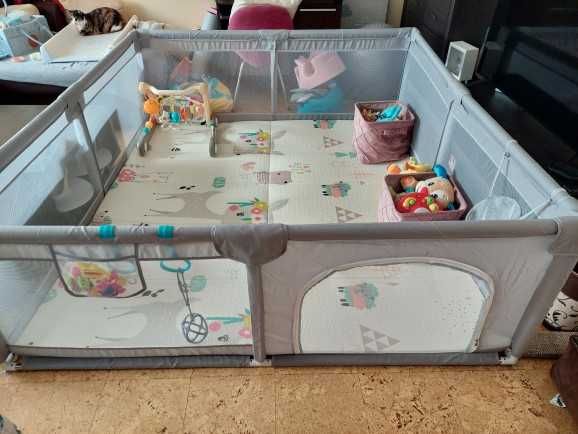 ВИСОКО КАЧЕСТВО! Голяма кошара за игра, заграждение до 200х200см.