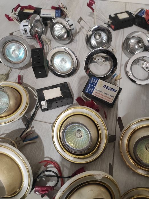 Споты, светильники разные б/у