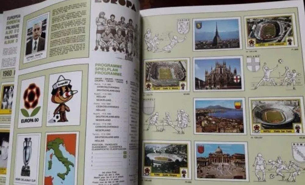 Panini Euro Cup Football collections 1980 2008 enciclopedie Hardcover
