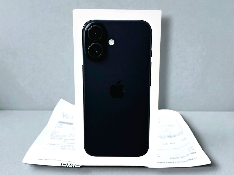 НОВ! Apple iPhone 16 128GB Black 3г. Гаранция!