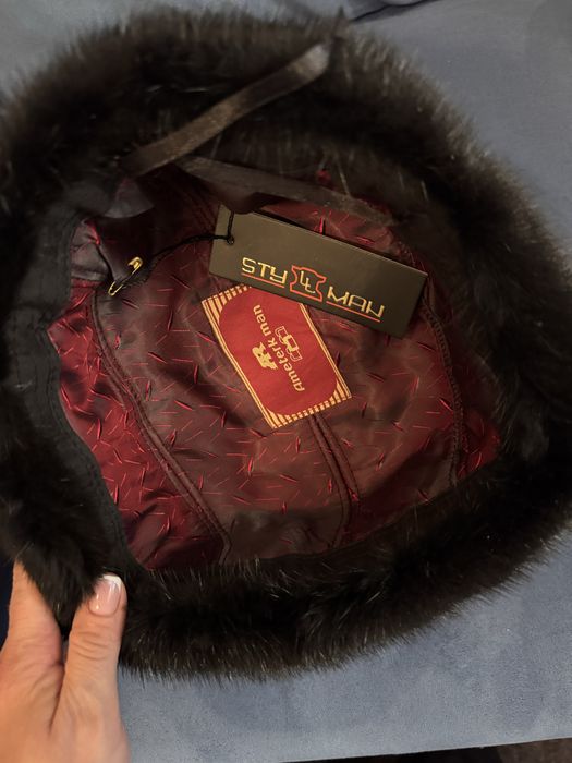 Норковая мужская ушанка