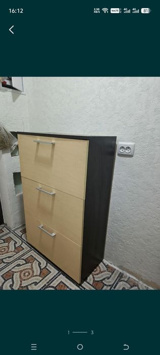 Обувница комод 2в1! за 10000тг.супер компактный вариант!
