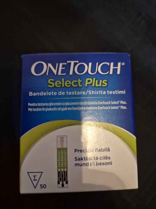 Vand 5 cutii  teste glicemie one touch select plus