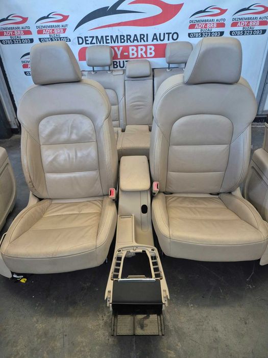 Interior din piele cu incalzire Skoda Superb 2 an 2012 bancheta incalzita